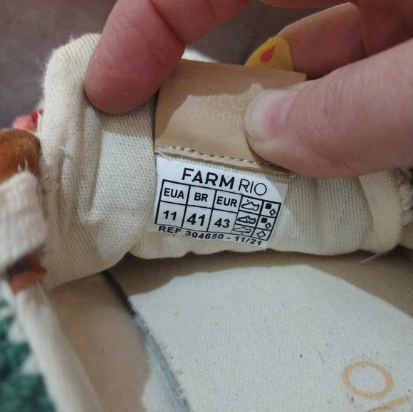 FARM RIO Sunset Crochet Flatform Sneaker 11 Multicolor 43 - Picture 7 of 9